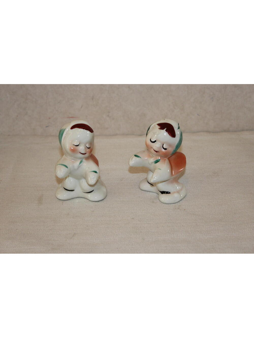 Vintage Van Tellingen Mary Girl Salt & Pepper Shakers - Set of 2